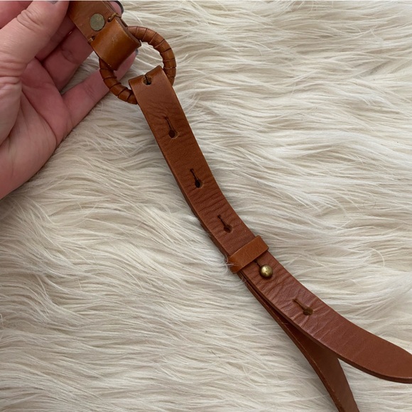 Madewell Brown Leather Western Classic Crossbody Purse Savannah Saddlebag - Picture 8 of 15